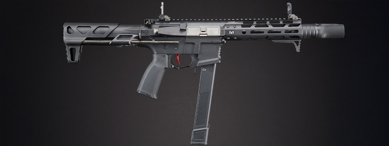 Dr. Gearbox Custom G&G 7" CM16 ARP 9 2.0 "RAVEN" CQB Airsoft AEG Rifle w/ Gate TITAN ETU - (Black)
