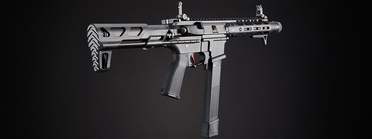 Dr. Gearbox Custom G&G 7" CM16 ARP 9 2.0 "RAVEN" CQB Airsoft AEG Rifle w/ Gate TITAN ETU - (Black)