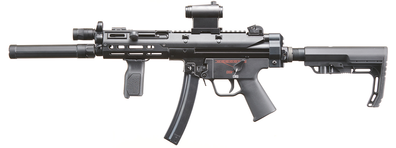 Custom Kobold - Elite Force H&K MP5A5 Metal AEG Airsoft Gun - (Black)