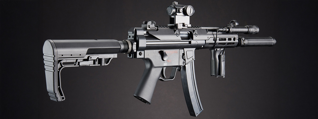 Custom Kobold - Elite Force H&K MP5A5 Metal AEG Airsoft Gun - (Black)