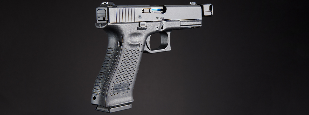Dr. Gearbox Custom Glock 17 Gen 5 "LAWMAN" Gas Blowback Airsoft Pistol - (Black)