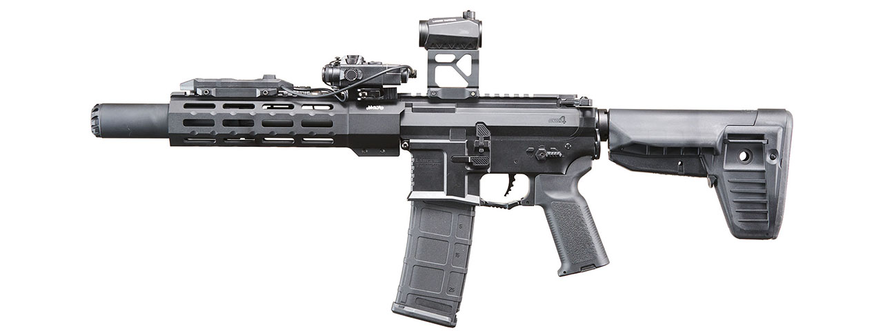 Custom Oracle - MAYO GANG MGC4 MK3 FULL METAL M4 AEG W/ ETU AIRSOFT RIFLE (BLACK)