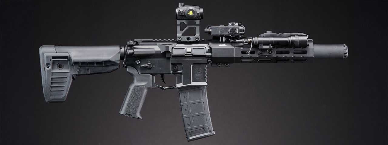 Custom Oracle - MAYO GANG MGC4 MK3 FULL METAL M4 AEG W/ ETU AIRSOFT RIFLE (BLACK)