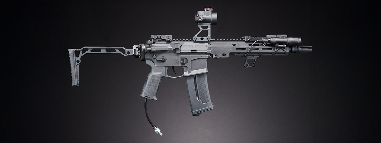 Custom Disrupt Gravity - Lancer Tactical Gen 2 Stalker 10" M4 HPA Airsoft Rifle