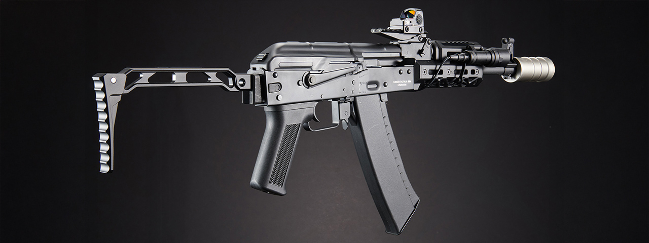Custom Lancer Tactical Wendigoon Gen 2 Stalker 10" M4 AEG Airsoft Rifle - (Black/Tan)
