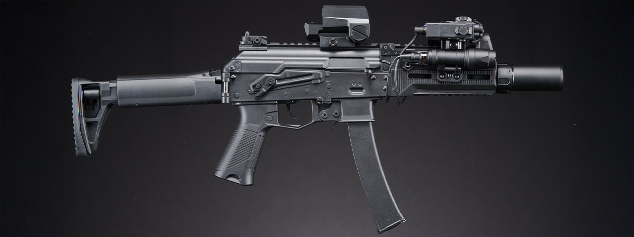 Custom Lancer Tactical ARGO - PPK-20 Gen 3 Compact AEG Airsoft SMG - (Black)
