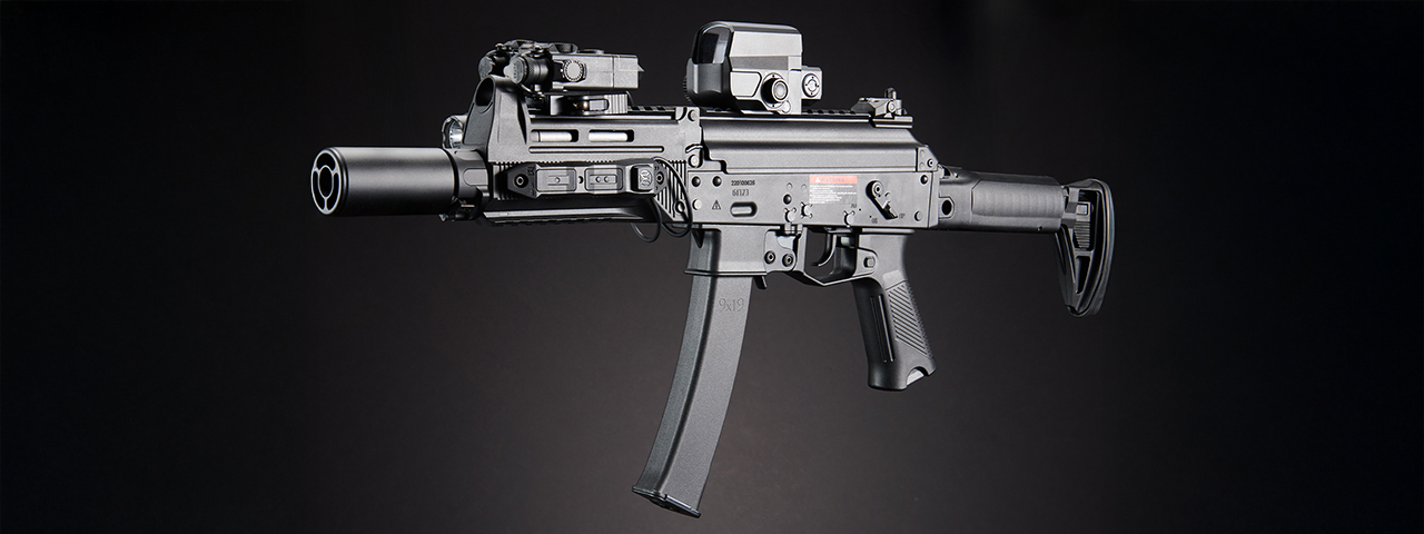 Custom Lancer Tactical ARGO - PPK-20 Gen 3 Compact AEG Airsoft SMG - (Black)