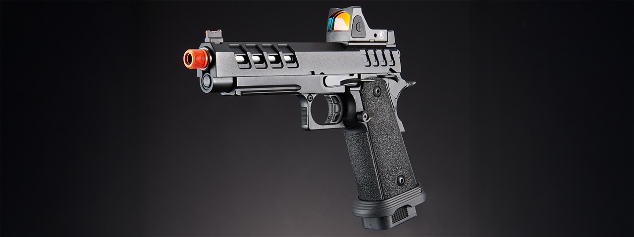 Custom Lancer Tactical ACHILLES - Heracles Hi-Capa Gas Blowback Airsoft Pistol - (Black)
