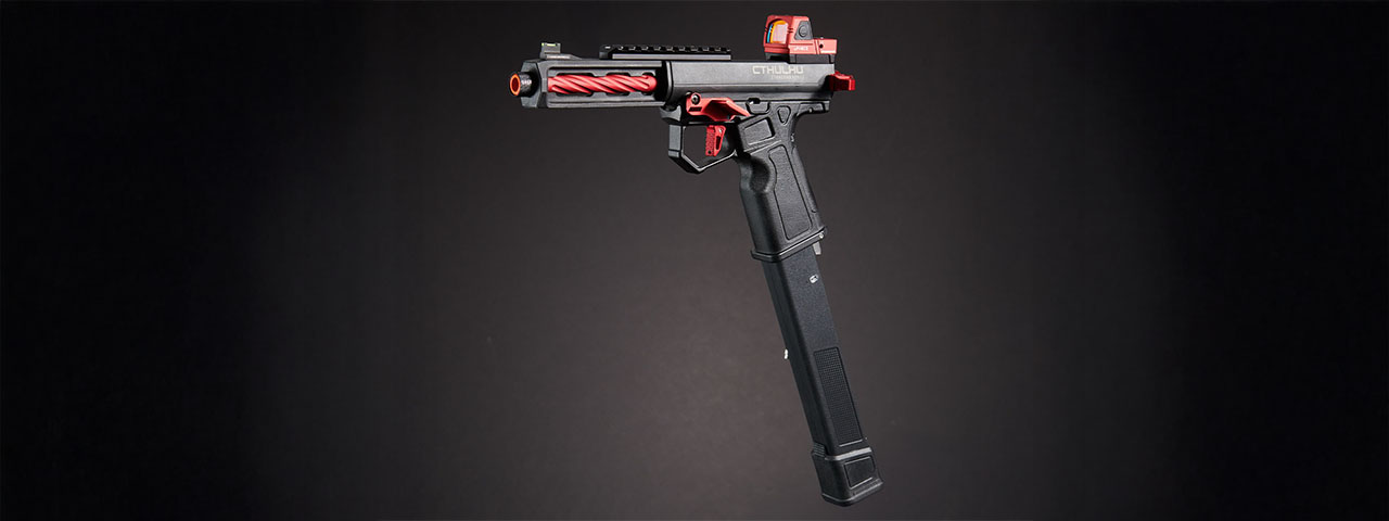 Custom Blackfire - Tandemkross CTHULHU Gas Blow Back Pistol - BLACK/RED