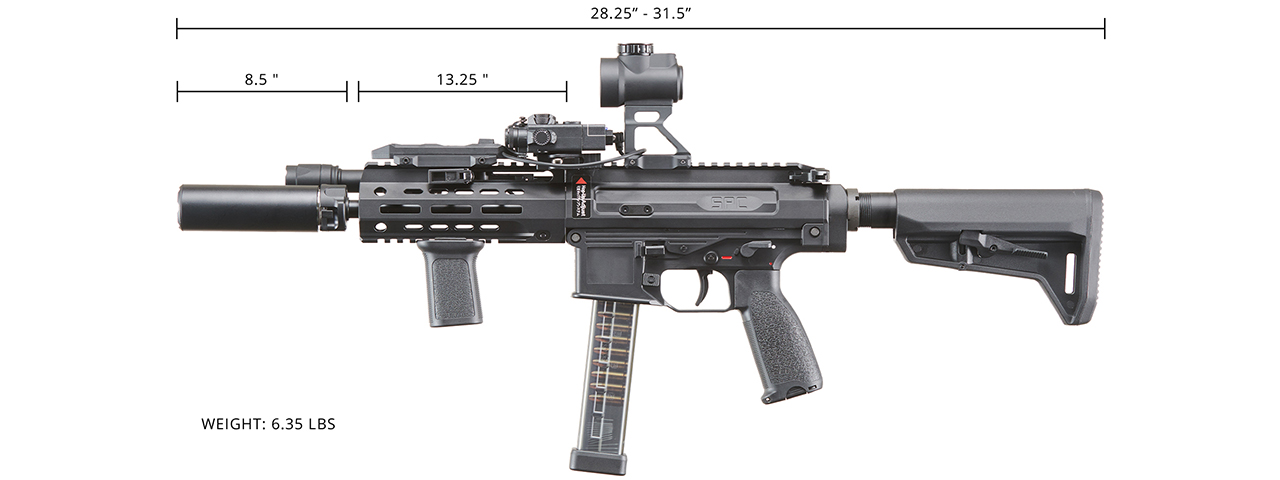 Custom Maruyama NOX - 5PC Carbine GBB Airsoft Gun - (Black)