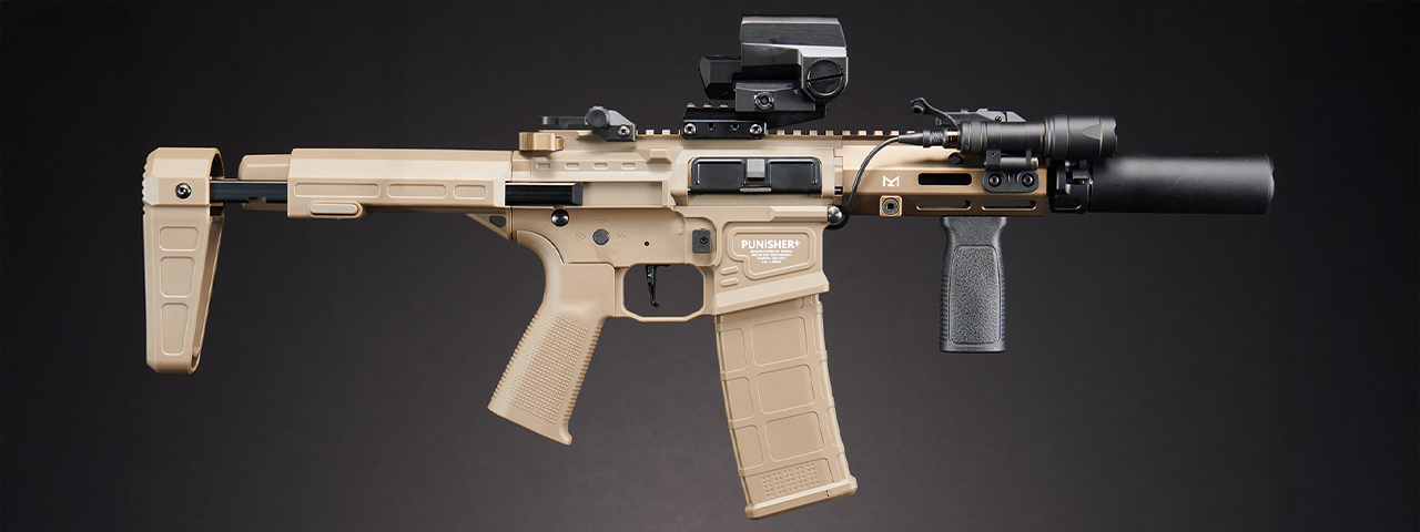 Custom Gideon - Poseidon Punisher 6" QRF AEGR Rifle - (Tan)