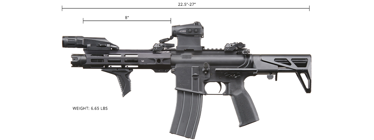 Custom Agave Ferret - Tokyo Marui MWS Gas Blowback Rifle - (Black)