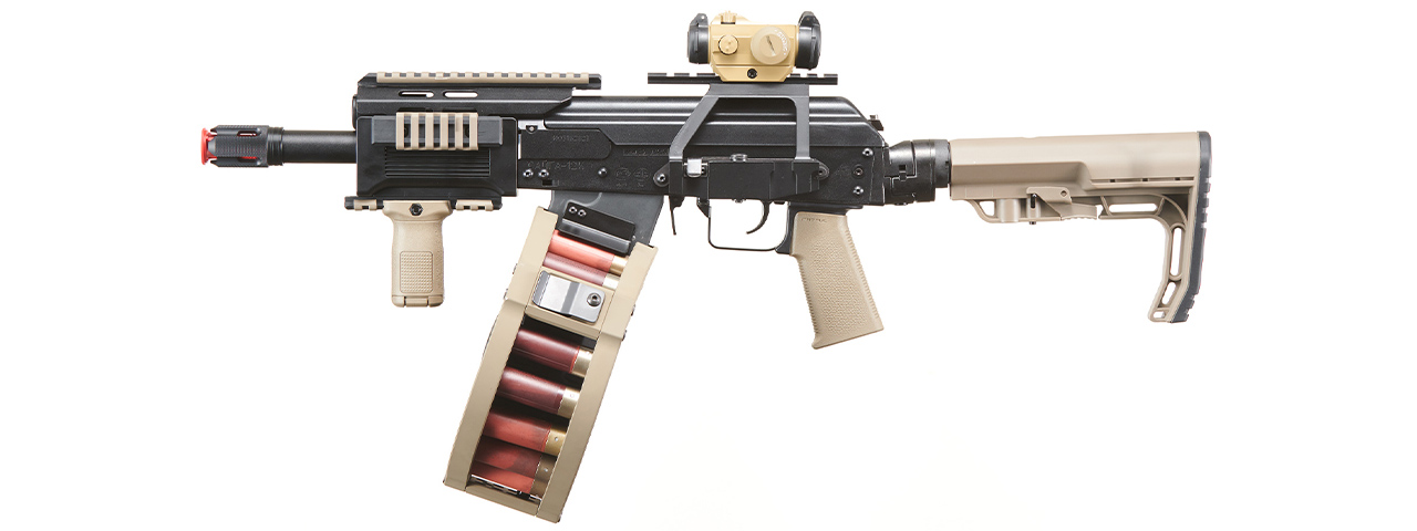 Custom Valdis - Tokyo Marui SAIGA-12 SBS Tri-Shot Gas Blowback Airsoft Shotgun