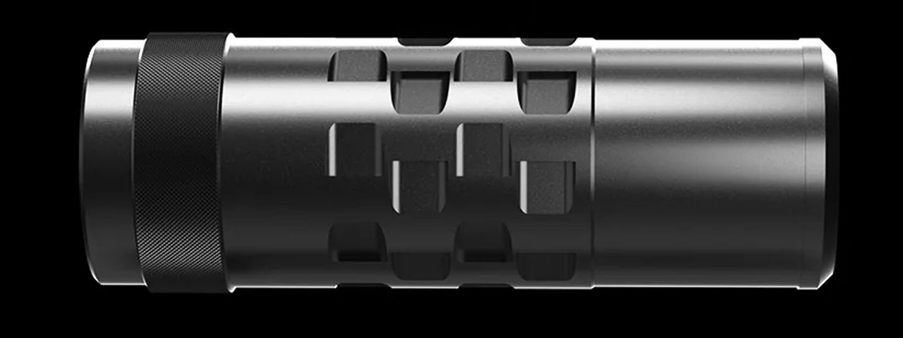 Eshooter Flare Aluminum Alloy Tracer Suppressor Style B Case for Flare M, M BT, and Mono Units - (Black)