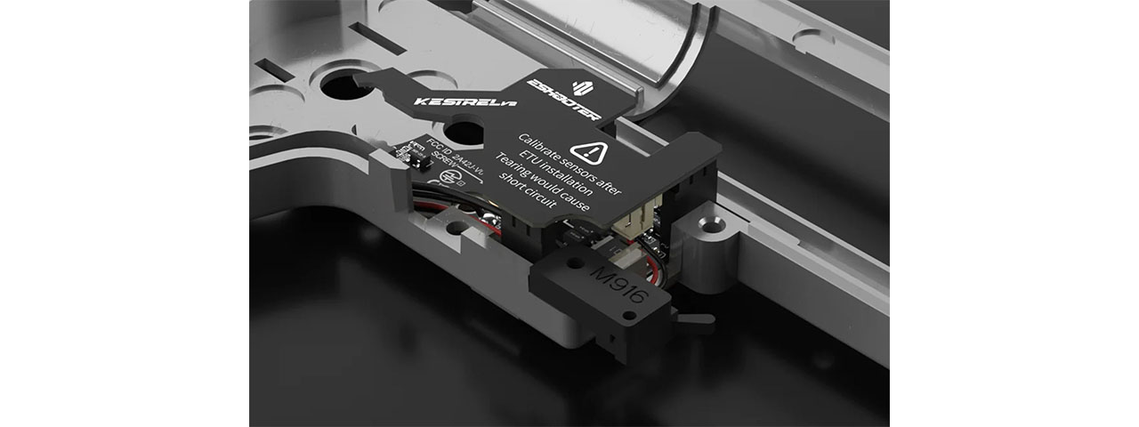 Eshooter Kestrel V2 Electronic Trigger Unit (ETU) for V2 Gearbox AEGs w/ App Control and Smart Features - Front Wired