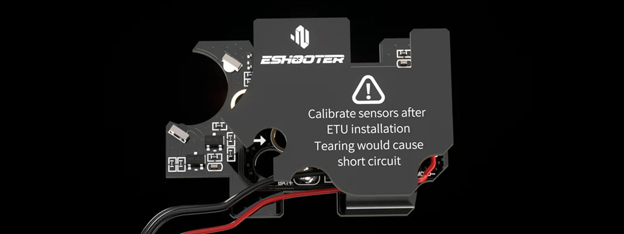 Eshooter Kestrel V2 SE Electronic Trigger Unit (ETU) for V2 Gearbox AEGs w/ App Control and Smart Fuse Protection - Front Wired