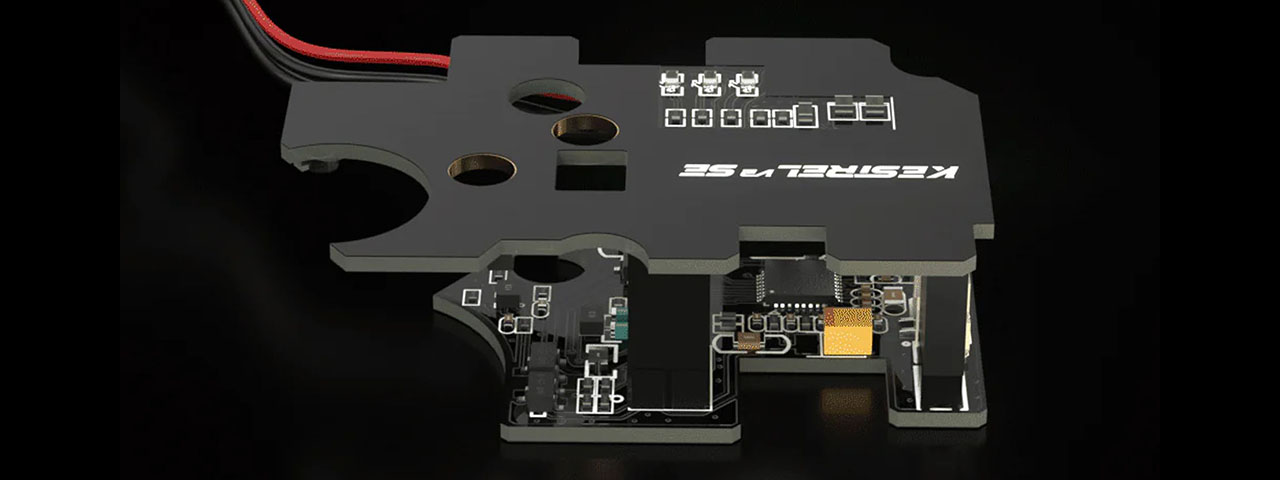 Eshooter Kestrel V2 SE Electronic Trigger Unit (ETU) for V2 Gearbox AEGs w/ App Control and Smart Fuse Protection - Front Wired
