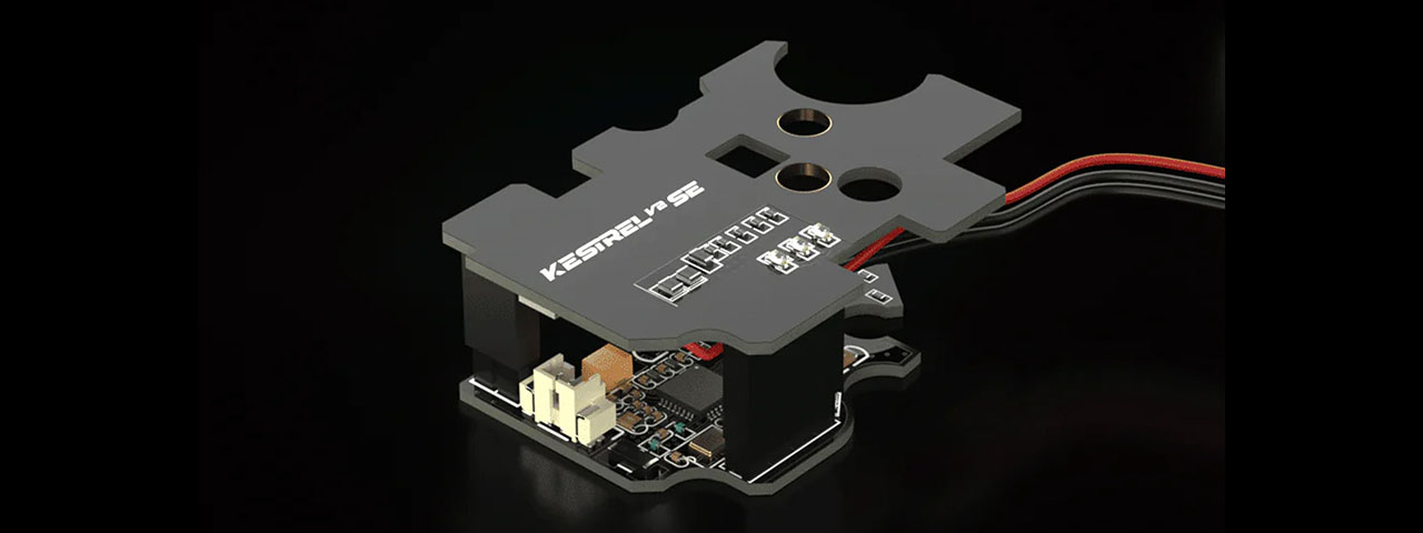 Eshooter Kestrel V2 SE Electronic Trigger Unit (ETU) for V2 Gearbox AEGs w/ App Control and Smart Fuse Protection - Front Wired