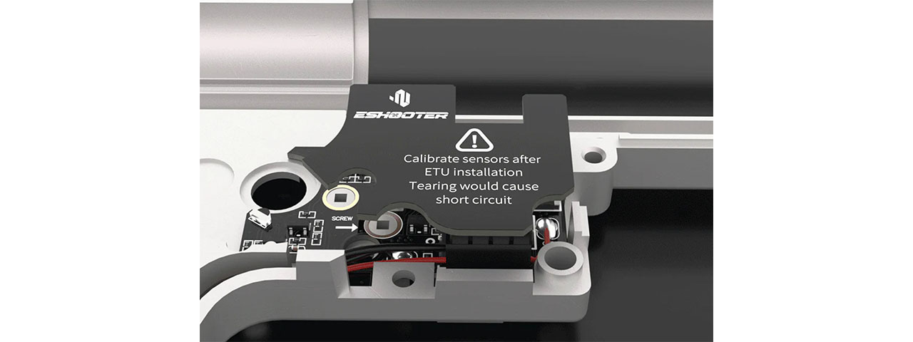 Eshooter Kestrel V2 SE Electronic Trigger Unit (ETU) for V2 Gearbox AEGs w/ App Control and Smart Fuse Protection - Front Wired