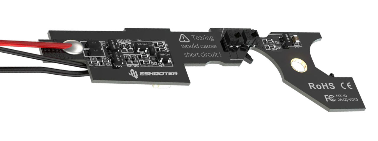 Eshooter Kestrel V3 Basic Programmable Airsoft ETU with AK G36 Selector Support