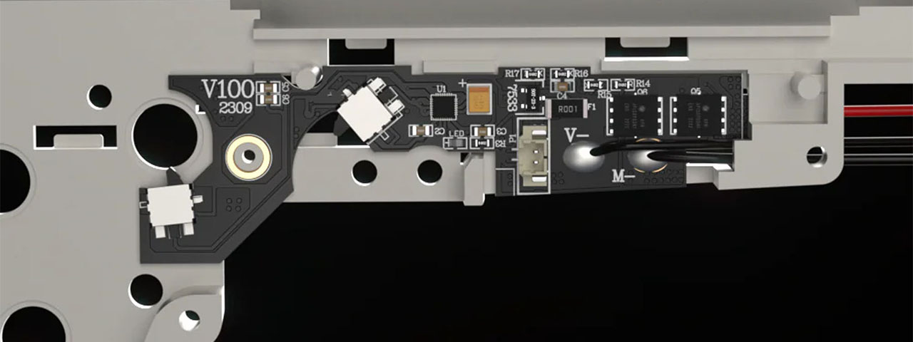 Eshooter Kestrel V3 Basic Programmable Airsoft ETU with AK G36 Selector Support