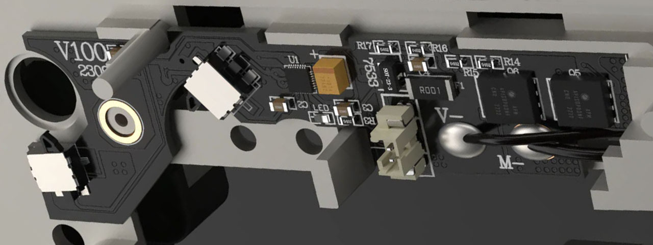 Eshooter Kestrel V3 Basic Programmable Airsoft ETU with AK G36 Selector Support