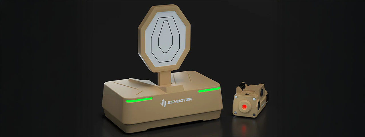 Eshooter Sentry 1 Pro Dry Fire Laser Training System with Wireless Target and App Integration - (Tan)