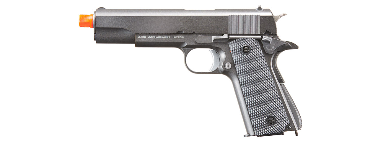 WellFire 1911 CO2 Gas Blowback Airsoft Pistol (Color: Gun Metal Gray)