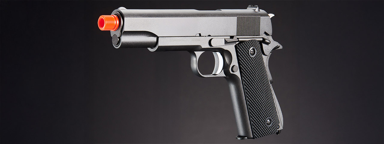 WellFire 1911 CO2 Gas Blowback Airsoft Pistol (Color: Gun Metal Gray)