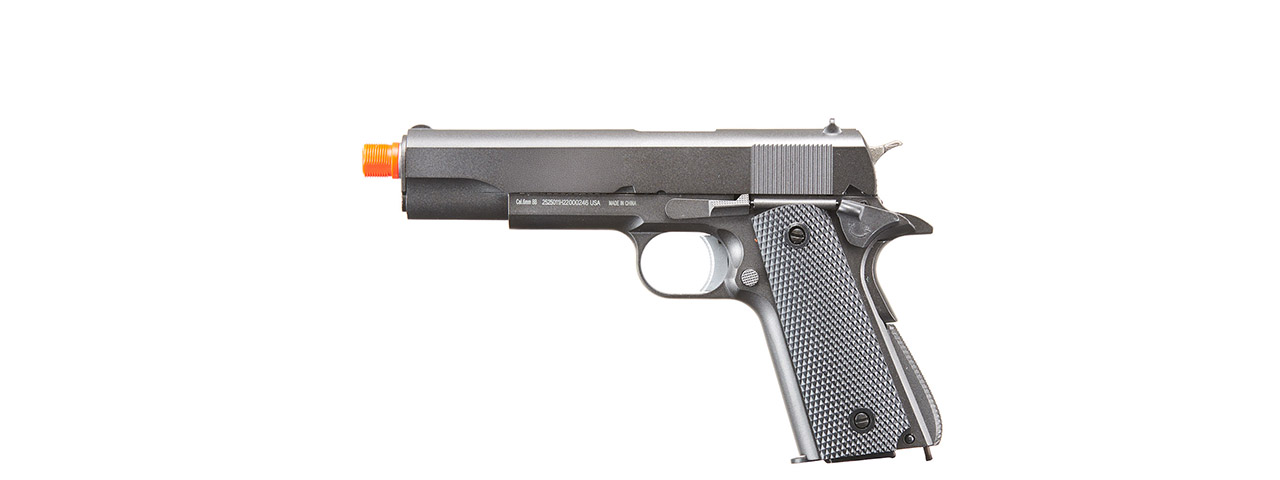 WellFire 1911 CO2 Gas Blowback Airsoft Pistol (Color: Gun Metal Gray)
