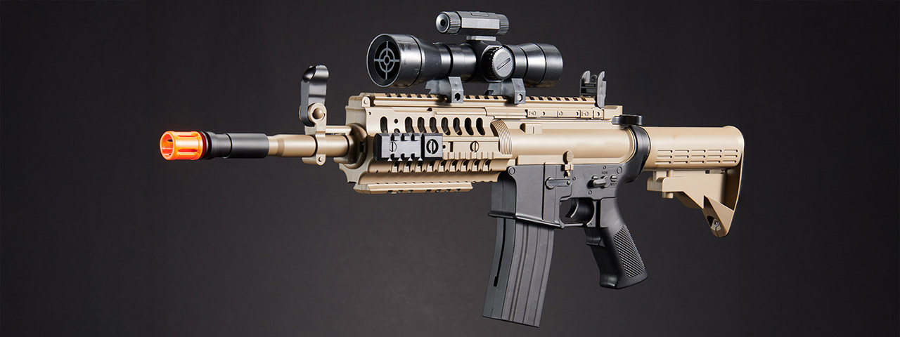 Galaxy G70 AR Interactive Game/Spring Airsoft Rifle (Black/Dark Earth)