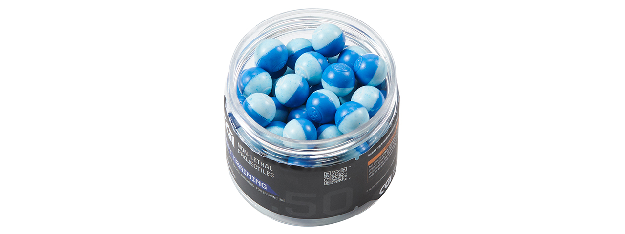 GoldenBall CGI .43 Caliber Non Lethal Training Projectiles - (Blue)
