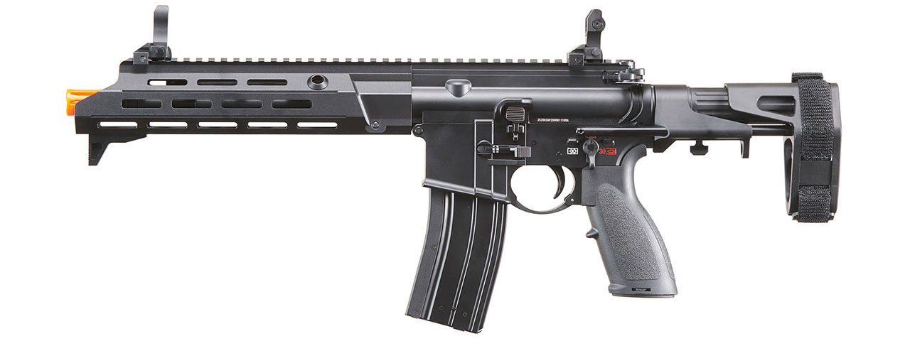 Golden Eagle GBBR Airsoft Rifle w/ 11" M LOK Handguard and Mock Amplifier - (Black)