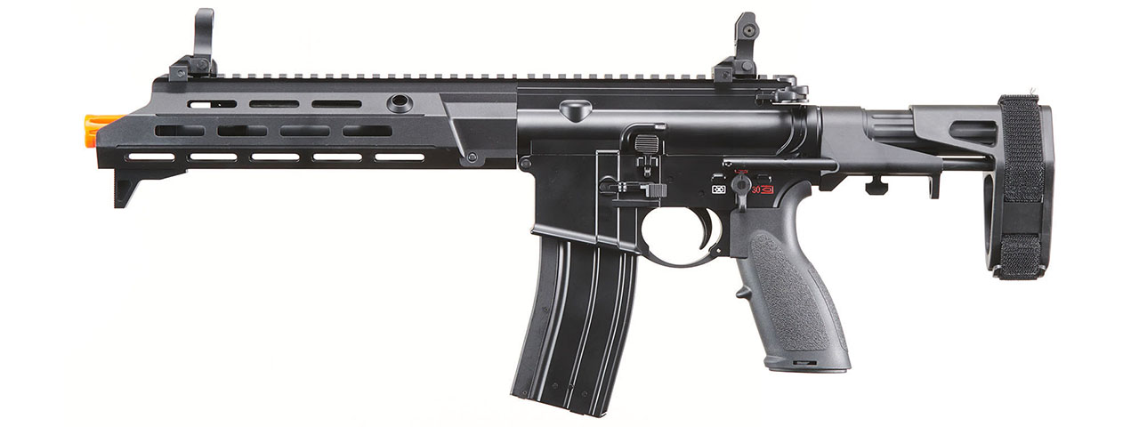 Golden Eagle GBBR Airsoft Rifle w/ 11" M LOK Handguard and Mock Suppressor - (Black)