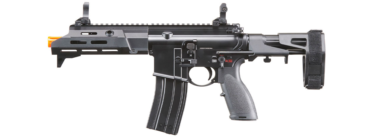 Golden Eagle GBBR Airsoft Rifle w/ 7.5" M LOK Handguard and Mock Amplifier - (Black)
