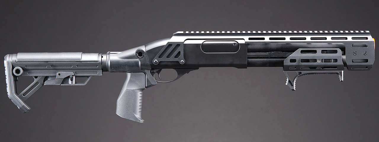 Golden Eagle Alpha Tactical Production A.T.P. Doomsday Gas Pump-Action Shotgun - (Black)