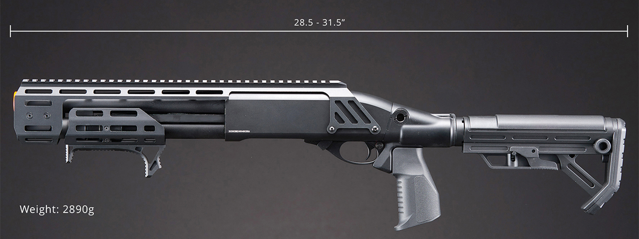 Golden Eagle Alpha Tactical Production A.T.P. Doomsday Gas Pump-Action Shotgun - (Black)