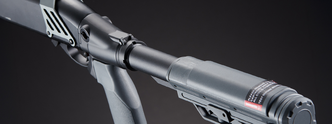 Golden Eagle Alpha Tactical Production A.T.P. Doomsday CO2 Gas Pump-Action Shotgun - (Gray)