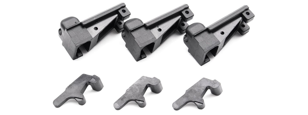 Guns Modify EVO High Tenacity Magazine Lip Set for GM/HA/Tokyo Marui M4 MWS GBBR - (Black)