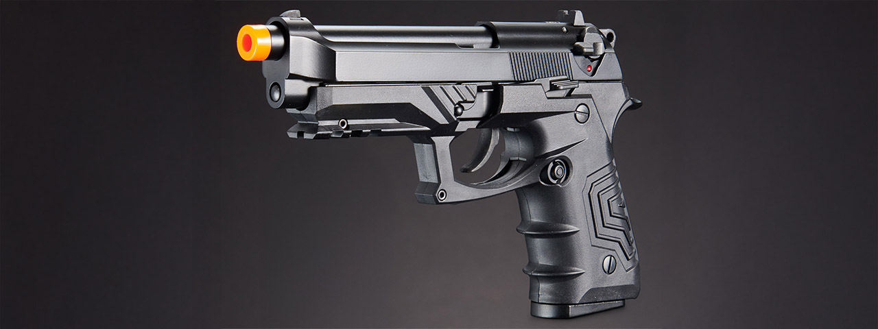 HG-173BBB HG-173 GAS BLOWBACK SEMI-AUTO M9 AIRSOFT PISTOL (BLACK)
