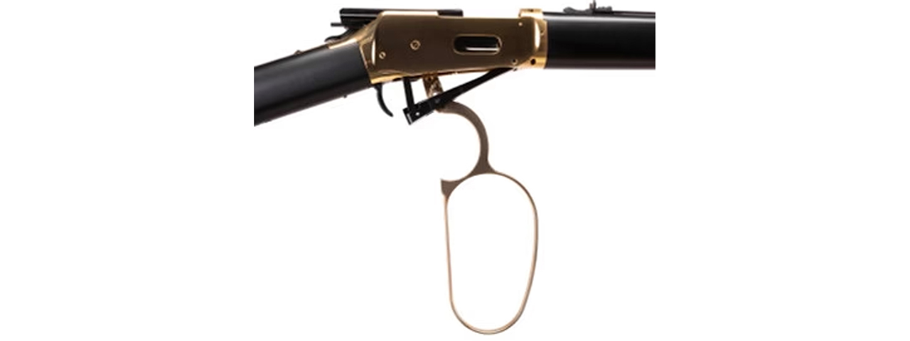 Elite Force Legends Limited Edition Saddle Gun CO2 Powered Lever Action Carbine Airsoft Rifle - (Gold/Black)