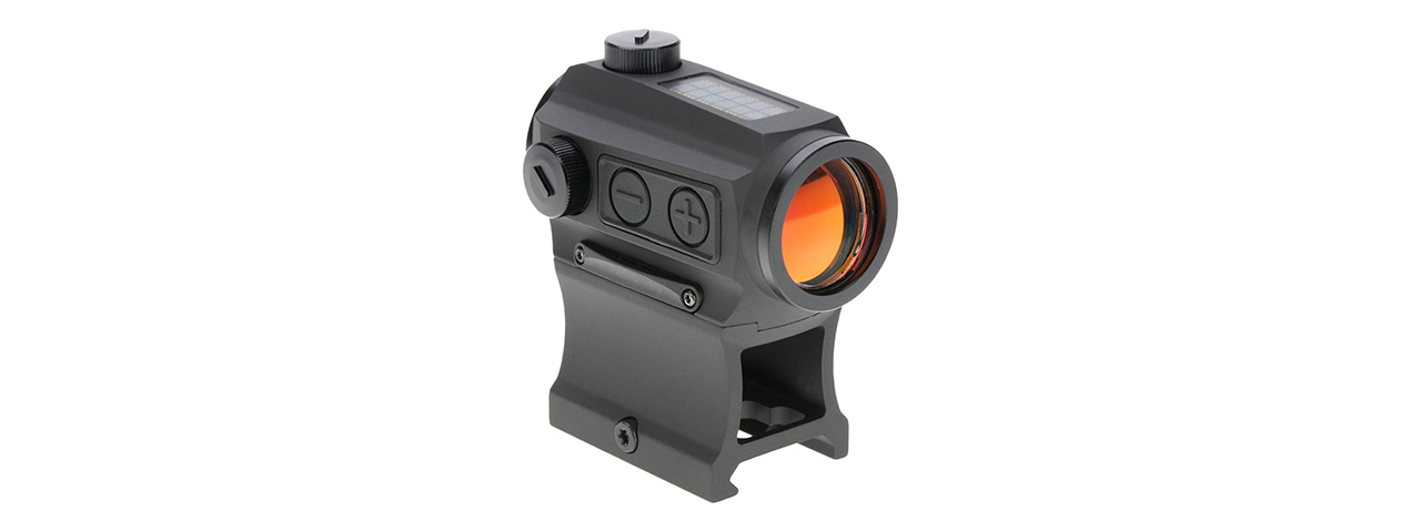 HOLOSUN HE403C-GR Solar Power Compact Green Dot Sight w/ Low & AR Mount - (Black)