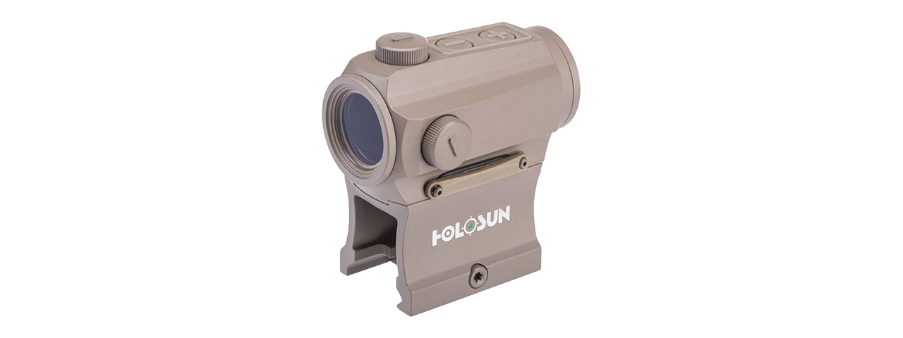 HOLOSUN HE403B "Shake Awake" Compact Green Dot Sight w/ Low & AR Mount - (Flat Dark Earth)