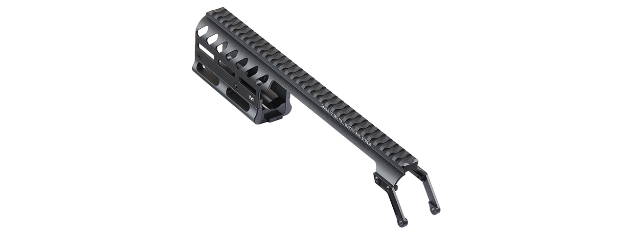 ITP M-LOK CNC Aluminum Handguard Full Length Rail For Marui TM SAIGA-12 SBS GBB Series - (Black)