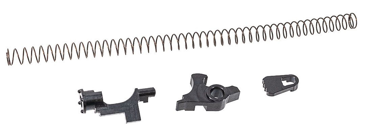 ITP Steel Trigger Group Parts For Marui TM SAIGA-12 GBB Series w/ Magwell & Spring - (Black)