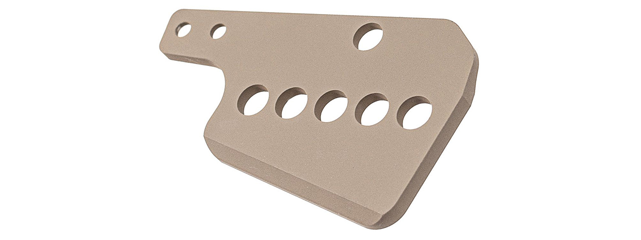ITP Steel Trigger Group Parts For Marui TM SAIGA-12 GBB Series w/ Magwell & Spring - (FDE)