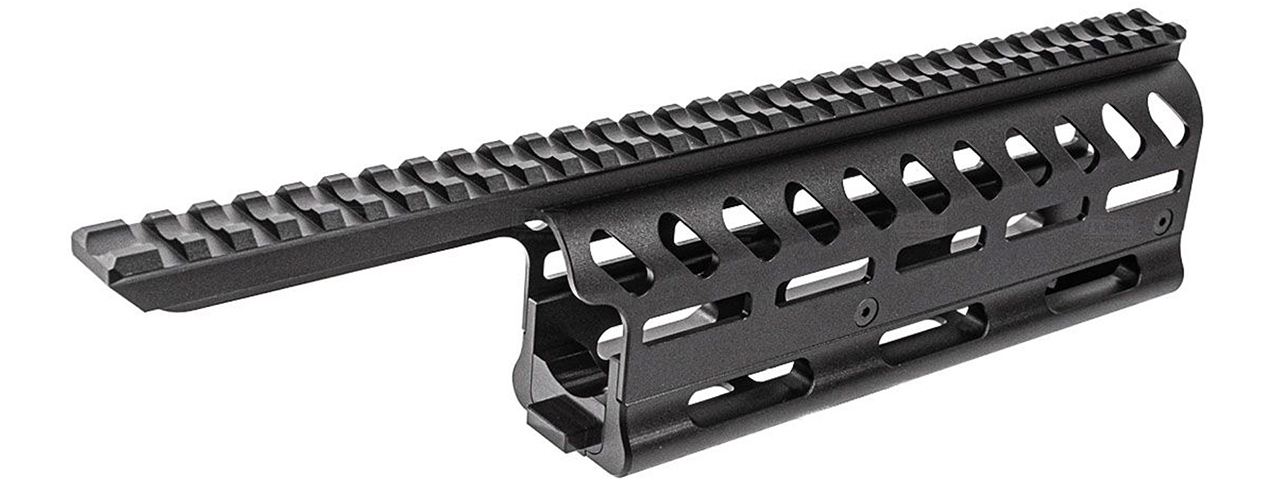 ITP M-LOK CNC Aluminum Handguard Rail For Marui TM SAIGA-12 GBB Series - (Black)