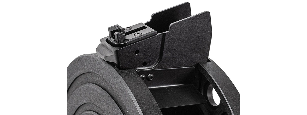 ITP SAIGA 12K Shotgun Drum Magazine Kit V2 For Marui TM SAIGA-12 GBB Series - (Black)