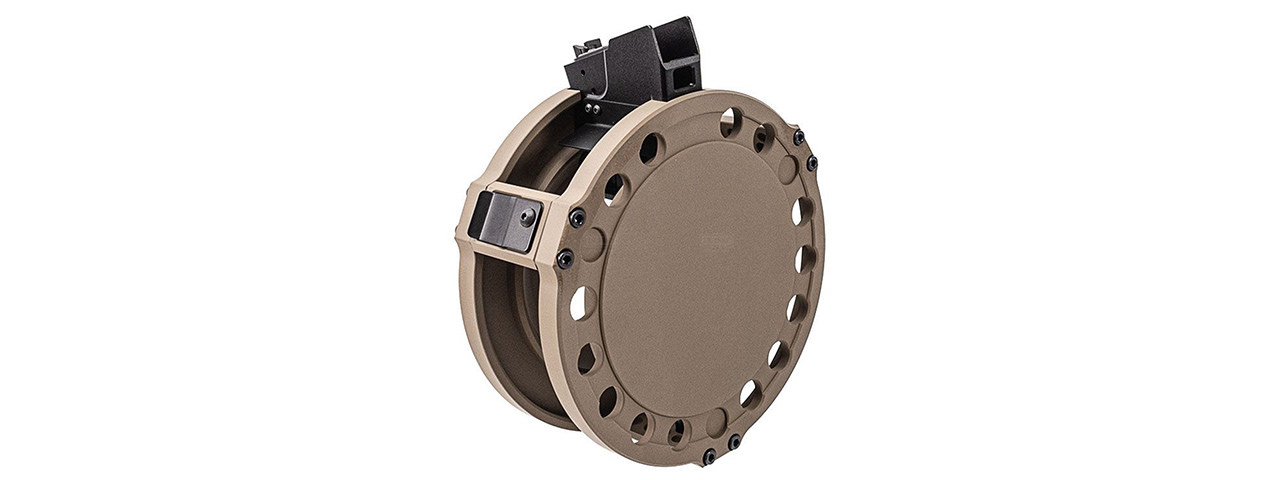 ITP SAIGA 12K Shotgun Drum Magazine Kit V2 For Marui TM SAIGA-12 GBB Series - (FDE)