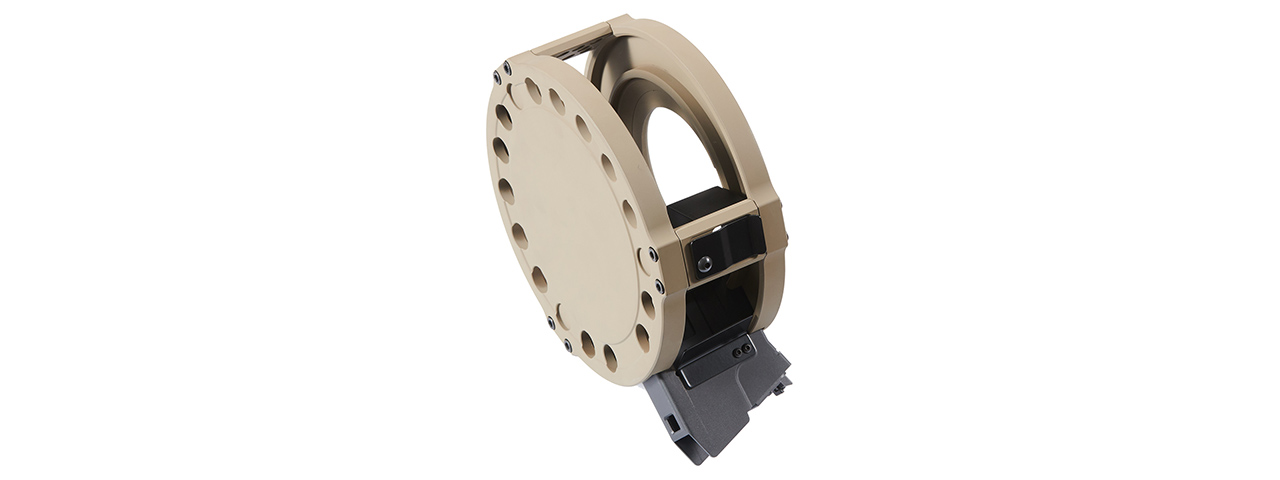 ITP SAIGA 12K Shotgun Drum Magazine Kit V2 For Marui TM SAIGA-12 SBS GBB Series - (FDE)